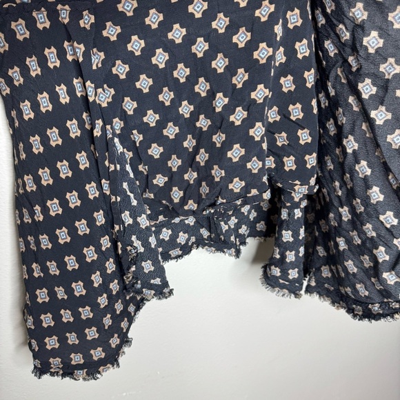 Free People High Low Asymmetrical Shark Bite Mini Skirt - Picture 5 of 10